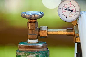 Druckminderer an Gasflasche